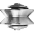 thumbnail image 5 of 2 pulgadas de acero inoxidable V Groove Pulley Wheel, 2PCS Heavy Duty Caster Wheel Track Sliding Gate Roller, 500lbs de carga para la puerta deslizante de oscilación, 5 of 5