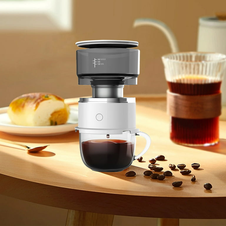 LWITHSZG 2-In-1 Single Cup Coffee Maker Portable Coffee Maker For