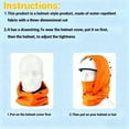 thumbnail image 5 of Waterproof Fleece Lined Hood, 3 in 1 Full-Cover Balaclava Ski Mask – Winter Windproof Face & Neck Cover for Men, 5 of 7