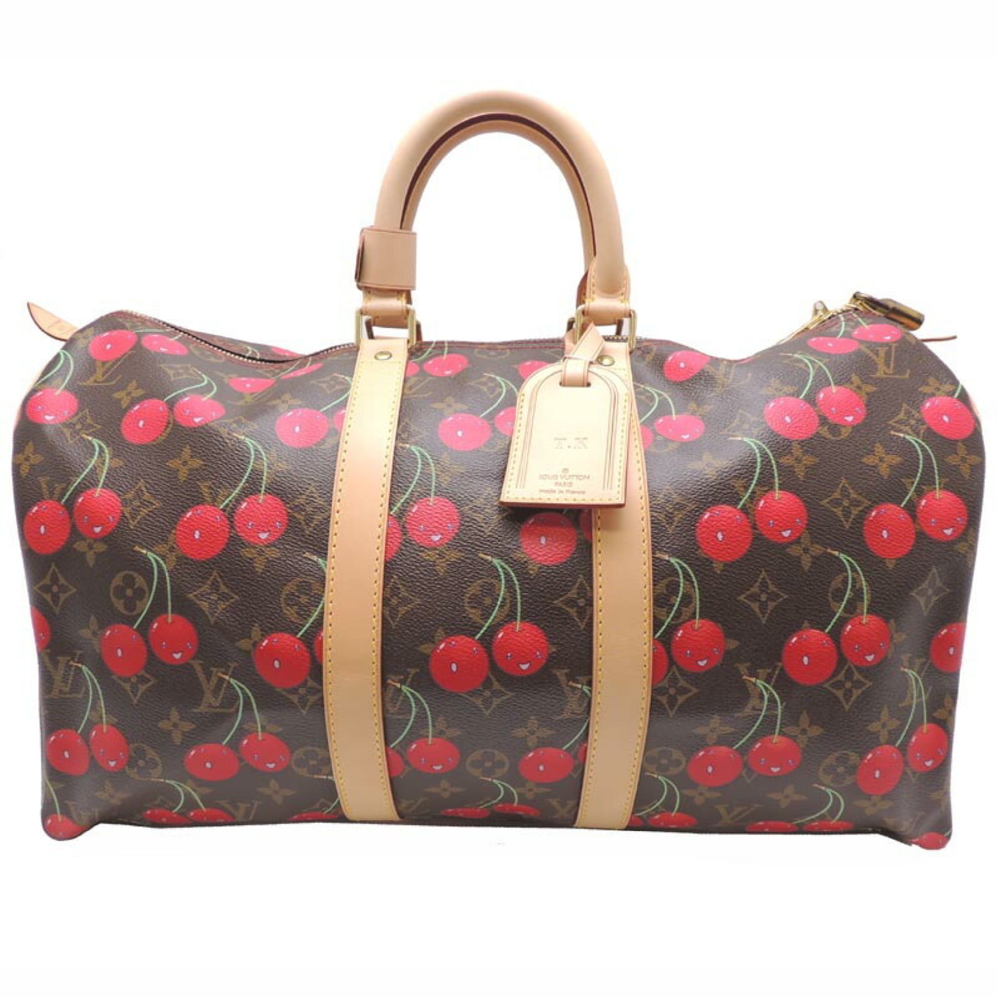 Authenticated Used Louis Vuitton Monogram Cherry Keepall 45 (Takashi ...