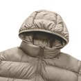thumbnail image 5 of qafoshin Men's Padded Winter Jacket Warm Thickened Solid Long Sleeve Coat Trendy Casual Hooded Outerwear with Side Zip Pockets, 5 of 6