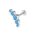 thumbnail image 4 of Designice Rkjia 1Pc Women Rhinestone Cartilage Helix Tragus Ear Stud Earring Piercing Jewelry, 4 of 6