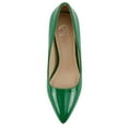 thumbnail image 5 of Delicious Shoes Women Stiletto High Heel Classic Pumps Pointed Toe SCHEME-S Green Patent 5.5, 5 of 5