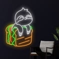 thumbnail image 3 of Handmadetneonsign Sloth Sandwiches Neon Sign, Sloth Wall Art Decor, Sandwiche Restaurant Wall Decor, 3 of 4