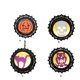 thumbnail image 5 of Toystoory Adorno de luz de lámpara de calabaza de con control de botón Hermoso letrero colgante ajustable Lámparas de puerta Decoración de Kits de decoración para fiestas Gato Toystoory HA068173-03, 5 of 6