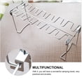 thumbnail image 4 of MasteelfCA 2pcs BBQ Picnic Chicken Leg Wing Roasting Rack Stainless Steel Roaster Stands, 4 of 9