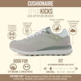thumbnail image 3 of Cushionaire Kicks Fashion Sneakers for Women - Lightweight Non-Slip Lace Up Spring Shoes with Memory Foam Insole and Tread Outsole, 3 of 17