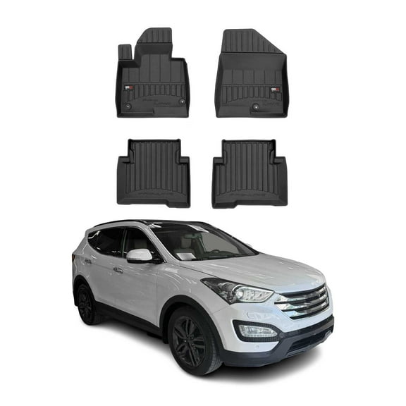 OMAC Premium Floor Mats for Hyundai Santa Fe 2013-2018 Heavy Duty All-Weather 4x