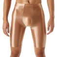 thumbnail image 4 of CHICTRY Mens Dry Fit Tight Compression Swimming Running Shorts Glossy Gym Fitness Leggings, 4 of 6