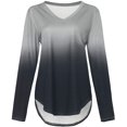 thumbnail image 3 of Oalirro Womens Tops Scoop Neck Long Sleeve Winter Summer Blouse, 3 of 3