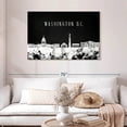 thumbnail image 2 of Elephant Stock Washington Dc Skyline Bw Wall Art - Horizontal Canvas Wall Art - Living Room Wall Decor - City Canvas - Black And Gray Decor - 45" x 30", 2 of 8