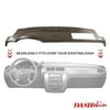 DashSkin Molded Dash Cover for 2007-2014 Tahoe Suburban Yukon Avalanche in Cashmere with Speaker Holes