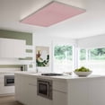 thumbnail image 3 of Vintage Nude Pink Magnetic Fluorescent Light Covers for Ceiling Lights 2x4Ft,Farmhouse Retro Solid Color Linen Texture Office Classroom Kitchen Drop Ceiling Light Covers Filters Shade Panel 2Packs, 3 of 9
