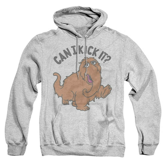 Sesame Street Snuffleupagus Kick It Adult Pull-Over Hoodie, Athletic Heather, 3X-Large