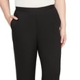 thumbnail image 4 of Alfred Dunner Womens Petite Textured Pull On Elastic Short Length Pant, 4 of 4