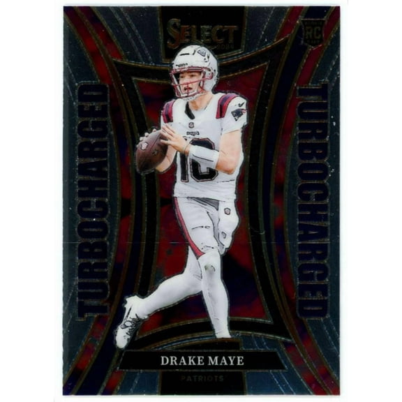NFL 2024 Panini Select Football Turbocharged Drake Maye #24 (Rookie)