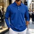 thumbnail image 6 of UDAUDU Mens Long Sleeve Polo Shirts Cotton Collared Shirts Casual Business Work Office Athletic Classic Fit Golf Shirts M, 6 of 9