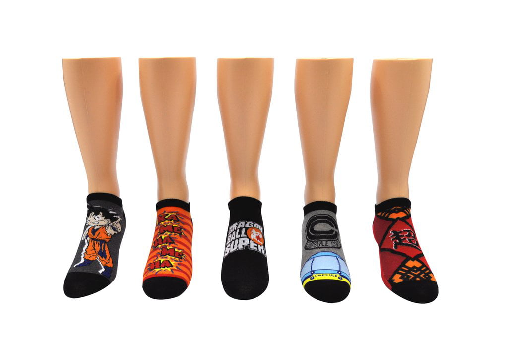 Dragon Ball Super 5 Pair Pack Of Lowcut Socks, One Size