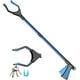 thumbnail image 1 of Herramientas de recolección azules, agarrador telescópico, agarrador de basura, palo de agarre de 32 pulgadas de largo con mango fuerte con punta magnética, cabezal liviano giratorio de 90 ° para basu, 1 of 5