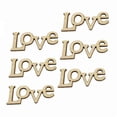 thumbnail image 1 of EeaseMX 50 fichas de madera huecas con letras de amor, decoraciones hechas a mano, regalos creativos para San Valentín., 1 of 7