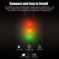 thumbnail image 3 of Lámpara de cola de bicicleta Luz trasera LED para bicicleta, lámpara trasera recargable tricolor para bicicleta, luz de advertencia para ciclismo, compatible con 7 modos de luz para bicicletas de carr, 3 of 8