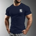 thumbnail image 4 of RATTOYY Men's Athletic Running T-Shirts Mens Independence Day Fashion Trend Printed Short Sleeve Casual Comfortable Base T Shirt Loose Top Mens Trendy Streetwear, 4 of 6