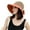 Orange, variant on Fisherman Hat Bow Tie Design Foldable Breathable Women Bucket Hats for Outdoor