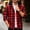 Red, variant on Men's Flannel Hooded Shirt Jacket, Casual Button Down Plaid Shirts, Long Sleeve Stylish Hoodie with Chest Pocket Red