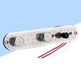 thumbnail image 3 of EeaseCA 3 Way Wired Loaded Prewired Control Plate Harness Switch Knobs for TL Guitar Parts GE205 (Silver), 3 of 7