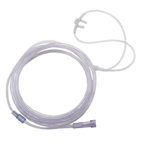 Henry Schein Nasal Cannula Oxygen for Adult Regular Tip 7' Tubing Nasal Disposable, Lightweight Tubing, 7 ft Tubing- 50/CS