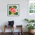 thumbnail image 3 of Art.com Tropical Jewels II v2 Pink Crop Art Print by Silvia Vassileva, Black Frame Wall Art, 29" x 29", 3 of 5