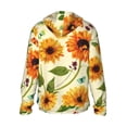 thumbnail image 2 of Goofa Sunflowers And Butterflies Printed Women's UPF 50+ Sun Protection Hoodie Jacket Lightweight Long Sleeve Sun Shirt for Women with Pocket Hiking Outdoor-XX-Large, 2 of 9