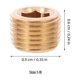 thumbnail image 2 of YSNOOWE 6Ud Fitting Plug De Latón Para Tuberías Con Rosca Interna Hexagonal Y Resistencia Mejorada, 2 of 6