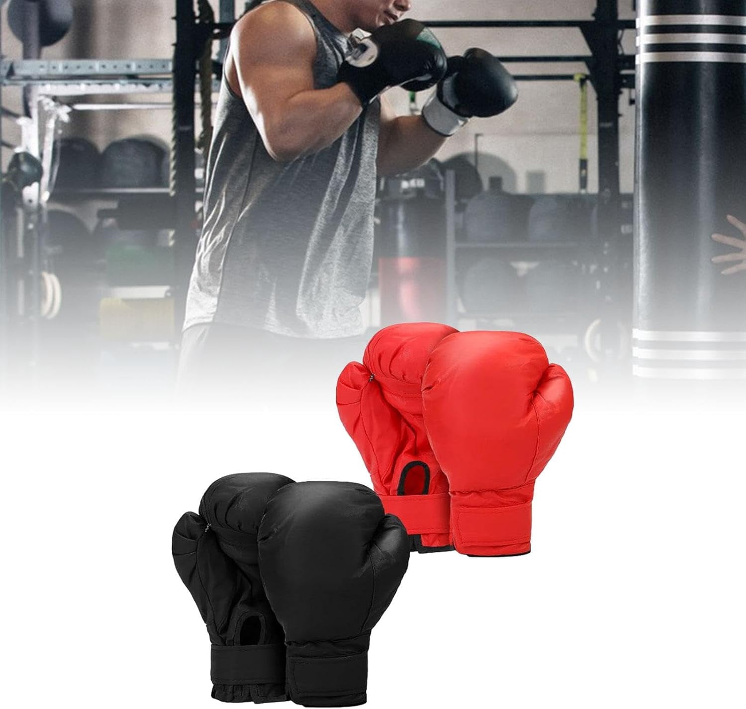 GGB-2 Pair Boxing Gloves for Men & Women Professional Training Gloves Punching Bag MMA Fighting Mitts【0509】