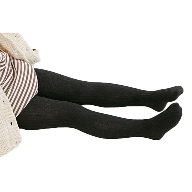Toddler Baby Girls Knitted Cotton Warm Tights Stocking Long Socks Pantyhose