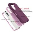 thumbnail image 3 of Galaxy S22+ 5G Cases, Sturdy Phone Case for Galaxy S22+ 5G 6.6", Tekcoo Full-Body Shockproof Protection Heavy Duty Armor Hard Plastic & Rubber Rugged Bumper 3-in-1 Case Cover -Burgundy, 3 of 6