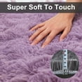 thumbnail image 3 of Christmas Area Rug for Living Room, Large Fluffy Rug for Bedroom & Fuzzy Furry Plush Soft Rugs, Small Shaggy Carpet for Dorm Room Home Decor (47"X16", Grey Purple), 3 of 6