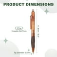 thumbnail image 2 of Uxcell 3Pcs Erasable Gel Pens, 0.5mm Retractable Fine Point Heat Erasable Marking Pen Smooth Writing Fabric Markers for Sewing Drawing Writing Planner, Brown Ink, 2 of 7