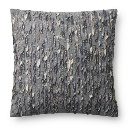 Loloi Rugs P0605 Gray Textured Throw Pillow The Loloi Rugs P0605 Gray Textured Throw Pillow brings the richness of texture to your home by featuring artistic design and muted hues. It has a look that s sure to get conversation going. The selection of available fills to choose from means you ll enjoy near-custom comfort. Loloi Rugs With a forward-thinking design philosophy  innovative textures  and fresh colors  Loloi Rugs sets the standards for the newest industry trends. Founded in 2004 by Amir Loloi  Loloi Rugs has established itself as an industry pioneer and is committed to designing and hand-crafting the world s most original rugs. Since the company s founding  Loloi has brought its vision to an array of home accents  including pillows and throws. Loloi is proud to have earned the trust and respect of dealers and industry leaders worldwide  winning more awards in the last decade than any other rug company.
