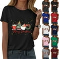 thumbnail image 2 of idosla Christmas Shirt Women Tis The Season Christmas Tree T Shirt Latte Coffee Graphic Xmas Holiday Tee Tops (, XXL), 2 of 8