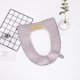 thumbnail image 5 of Almohadilla para asiento de inodoro Yuarrent lavable color sólido suave con cremallera gris, 5 of 6