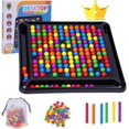 thumbnail image 1 of (168 Beads)48-241Pcs Beads Intellectual Chessboard Strategy Board Games Chess Board for Kids & Adults, 1 of 2
