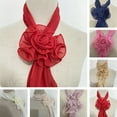 thumbnail image 2 of Women Scarf Soft Multi-function Comfortable Lightweight Sweet Keep Warm Thin Rose Shape Anti-UV Neckerchief for Dating, 2 of 8
