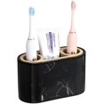 thumbnail image 1 of Shinowa Toothbrush Holder,Premium Toothbrush Organizer,Bathroom Storage Organizer for Electric Toothbrush, Toothpaste, Razor, Comb, Ink Black, 1 of 8