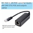 thumbnail image 5 of Convertidor POE de 48V A 24 V con 100M de Velocidad Ethernet PoE A 24 Regulador de Voltaje Modo B para Pasivo, 5 of 5