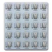 25x1 gram Platinum Bar - PAMP Suisse Multigram+25 (In Assay)