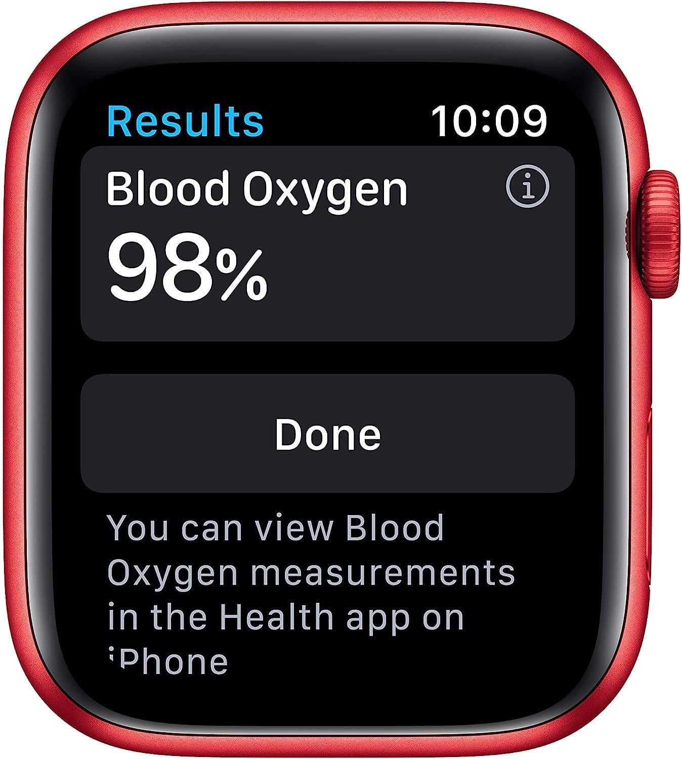 Restored Apple Watch Series 6 (GPS + Cellular, 40 mm) Red Aluminum Case with Red Sport Band Bundle 5 Bonus Bands, Charging Stand, Screen Protector, & 2 amp charger (Refurbished)