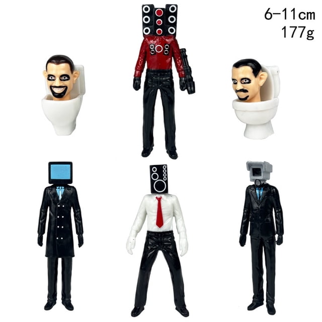 Skibidi Toilet Man figura de cámara de hombre, altavoz de TV, modelo de hombre, camarógrafo, muñeca divertida, figuras de acción, decoraciones, PVCl, juguete coleccionable