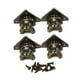 thumbnail image 2 of Decorative Feet Antique Wooden Box Cabinet Alloy Corner Protector Decorative Feet Four Sided Foot Support Durability, 2 of 10