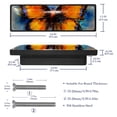 thumbnail image 3 of HemaKayy 4 Pack 3.6" Decorative Cabinet Pulls - Durable & Long-lasting | Easy Installation | Elegant & Stylish Decor for Home, Kitchen Furniture Handles | Orange Butterfly Blue Ink Oil Painting, 3 of 5